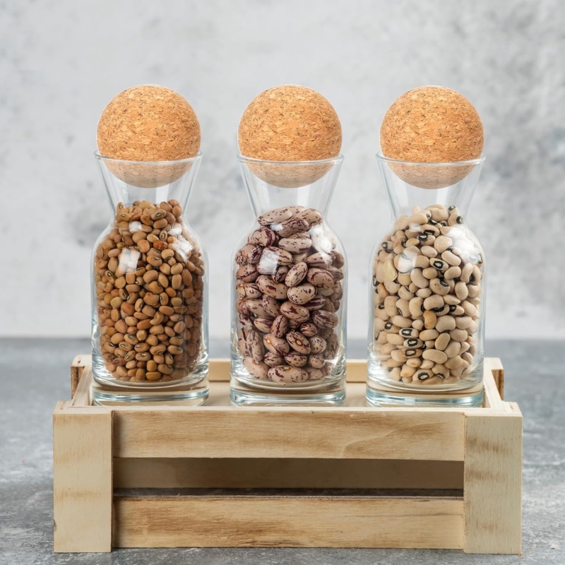 Bottle Stopper Set - Conjunto 2 rolhas decorativas esferas cortiça