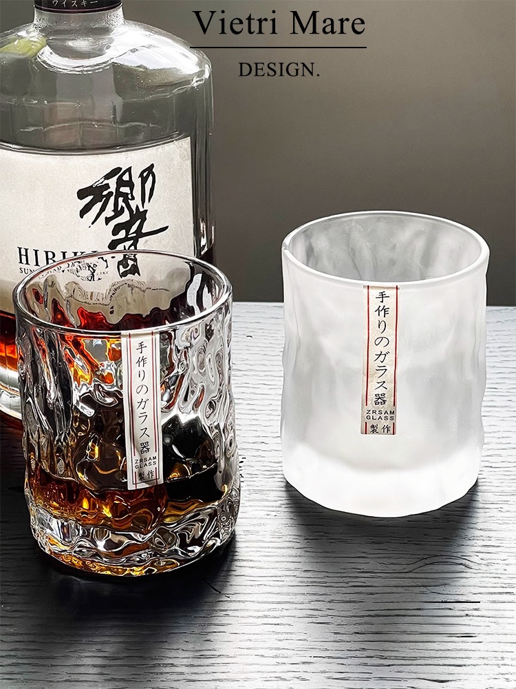 Wine Beer The Whiskey - Copo de Vidro Vietnamita Artesanal com