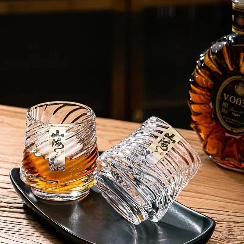 Wine Beer The Whiskey - Conjunto de Copos de Vidro para