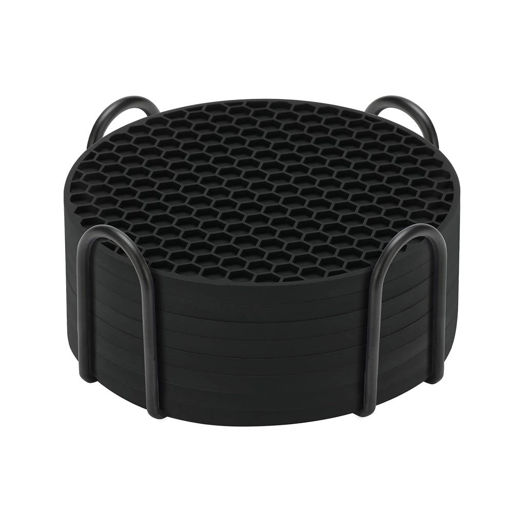 Wine Beer And Liquor - Conjunto de porta-copos de silicone com