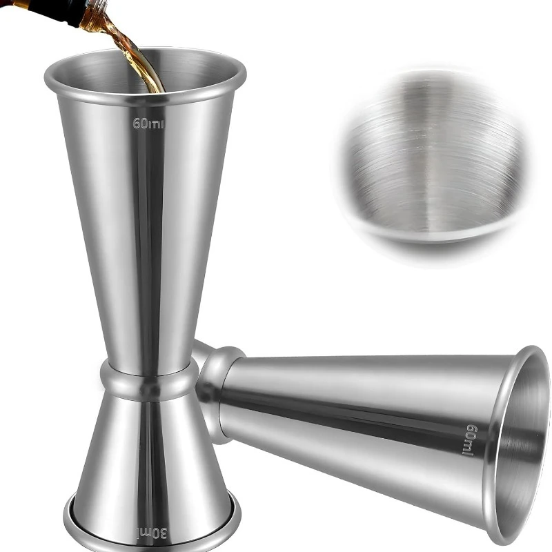 Spirit Measure Jigger - Aço inoxidável 30/60ml cocktail vinho shaker