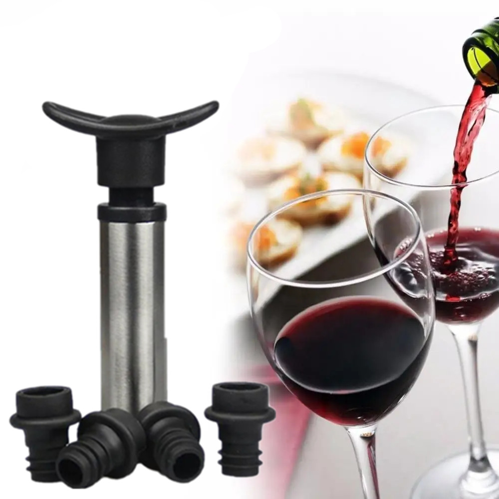 Wine Stopper Vacuum - Rolha De Vinho com Bomba De