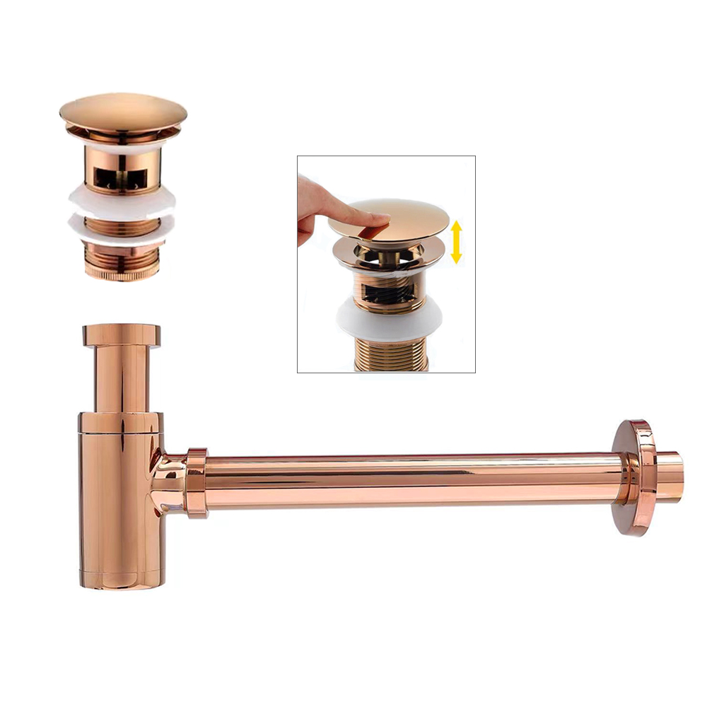 Bottle Stopper Set - Rose Banheiro Sifão Escorredor Pia, Armadilha