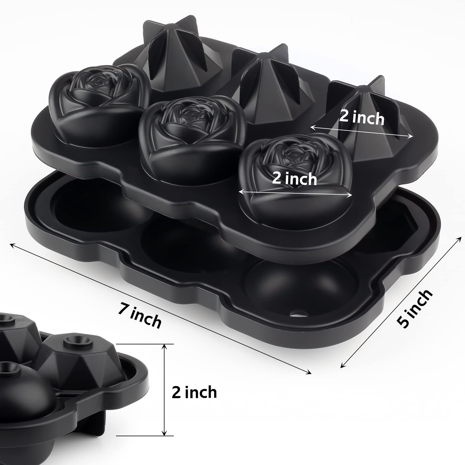 Forma de Gelo em Silicone em F - Wine Beer And Liquor avaliação e preço