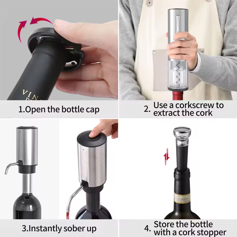 2024 novo design 4-em-1 conjun - Bottle Stopper Set avaliação e preço