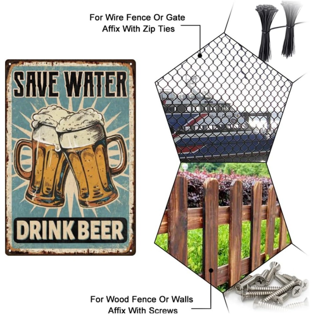 1 pc cerveja sinal de metal ba - Wine Beer And Liquor avaliação e preço