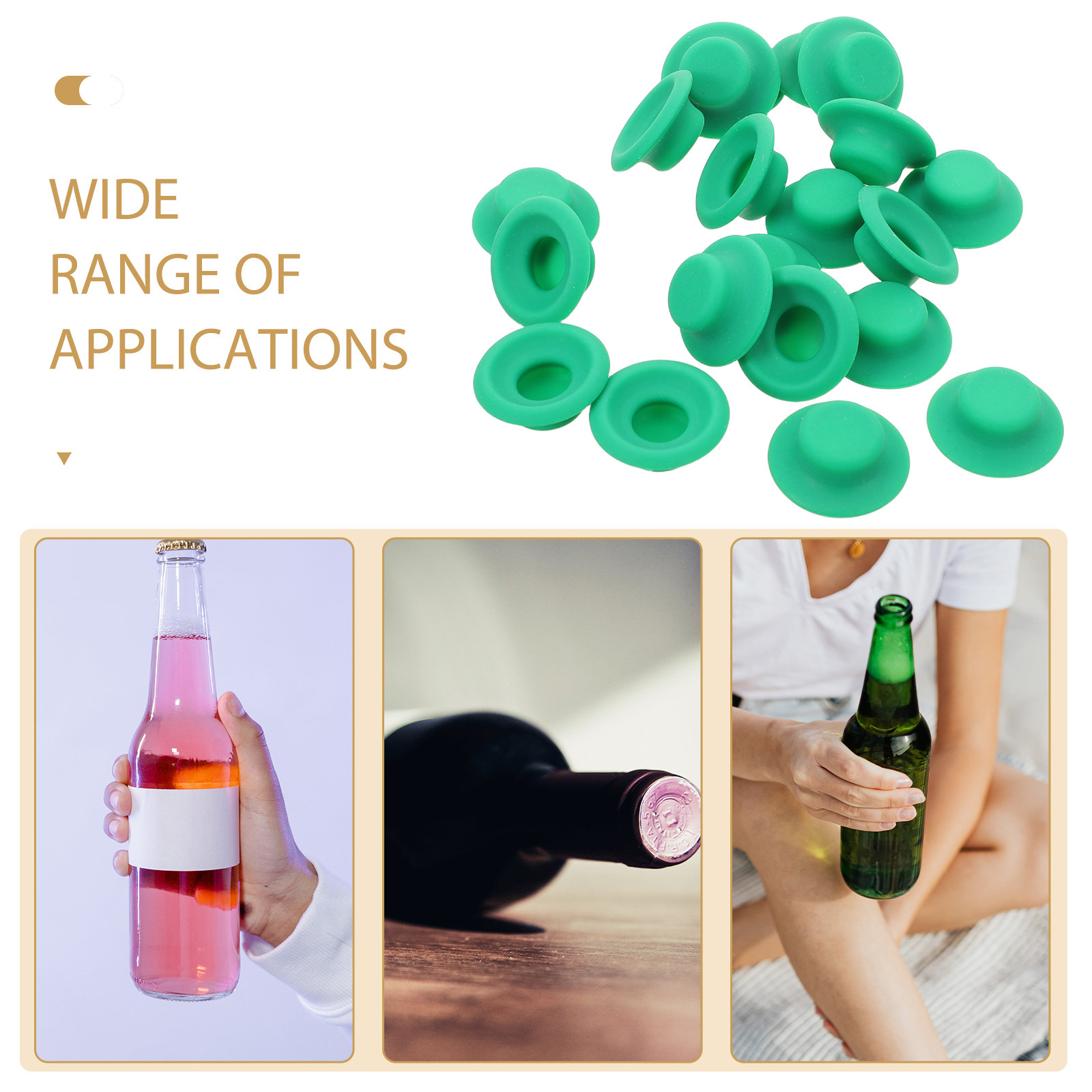 20 Peças de Juntas de Silicone - Bottle Stopper Set avaliação e preço