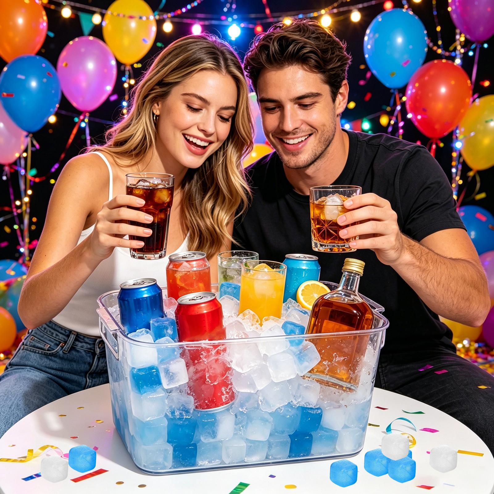100 Cubos de Gelo Reutilizávei - Wine Beer And Liquor avaliação e preço