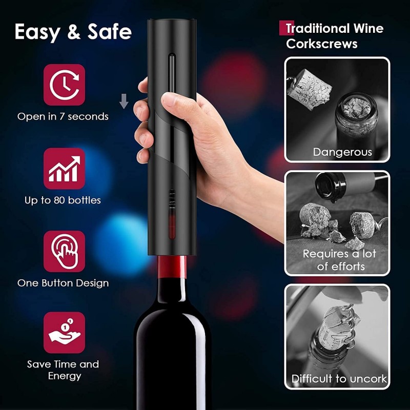 Recarregável multifuncional el - Bottle Stopper Set avaliação e preço