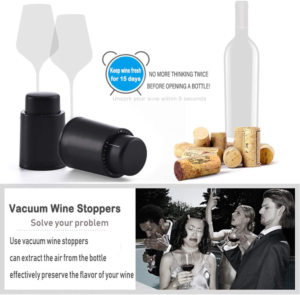 Rolha de garrafa de vinho a vá - Wine Stopper Vacuum avaliação e preço