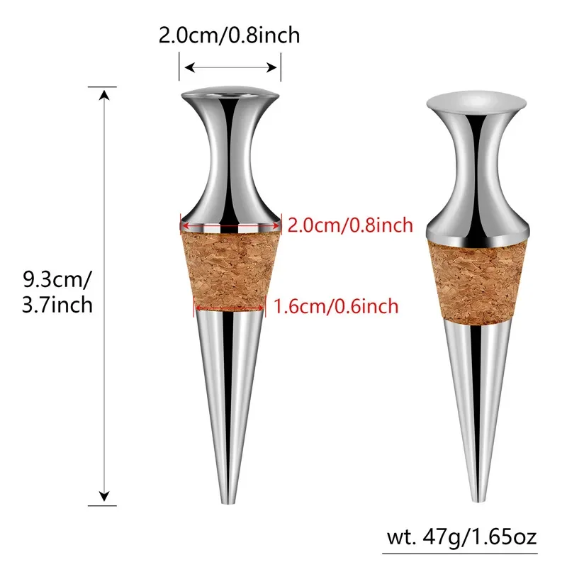Conjunto de 2 Rolhas de Metal  - Bottle Stopper Set avaliação e preço