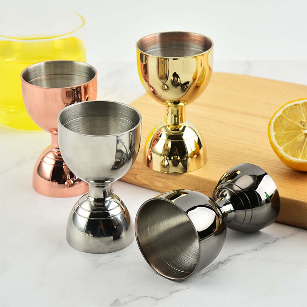 Aço inoxidável cocktail shaker - Spirit Measure Jigger avaliação e preço