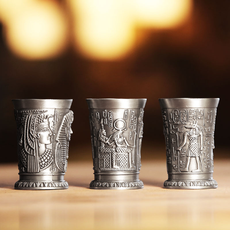 Bronze Metal Vintage Egípcio S - Wine Beer And Liquor avaliação e preço