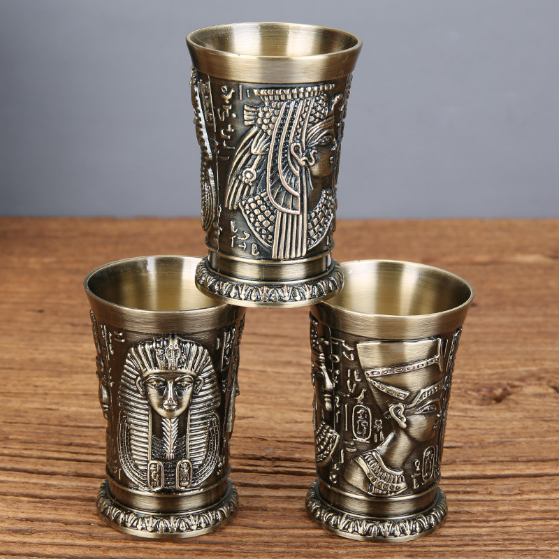 Bronze Metal Vintage Egípcio S - Wine Beer And Liquor avaliação e preço