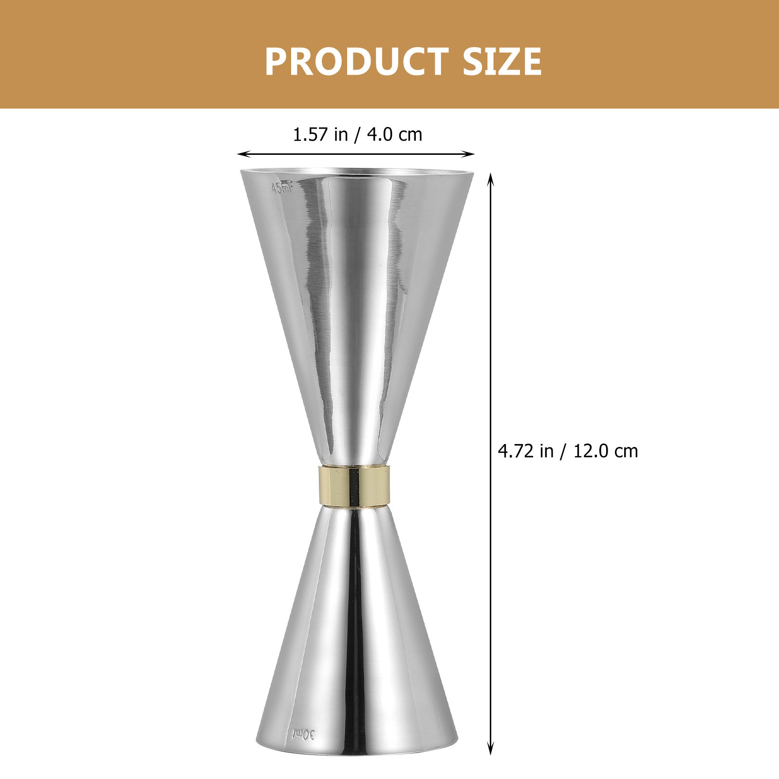 Copo Medidor Duplo de Aço Inox - Spirit Measure Jigger avaliação e preço