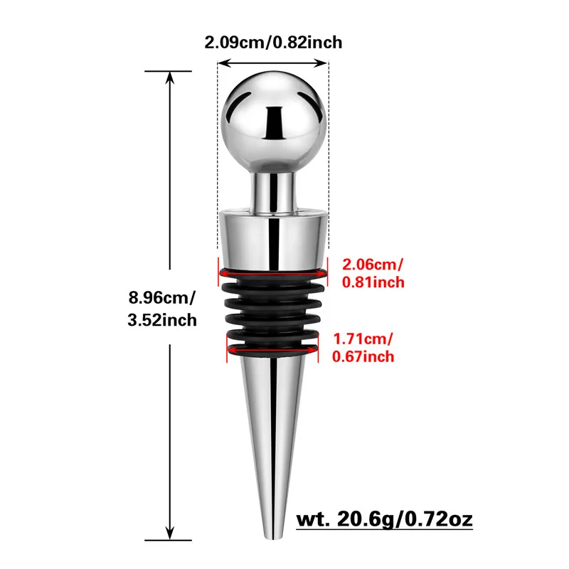 2 pçs/set Rolha de Garrafa de  - Bottle Stopper Set avaliação e preço