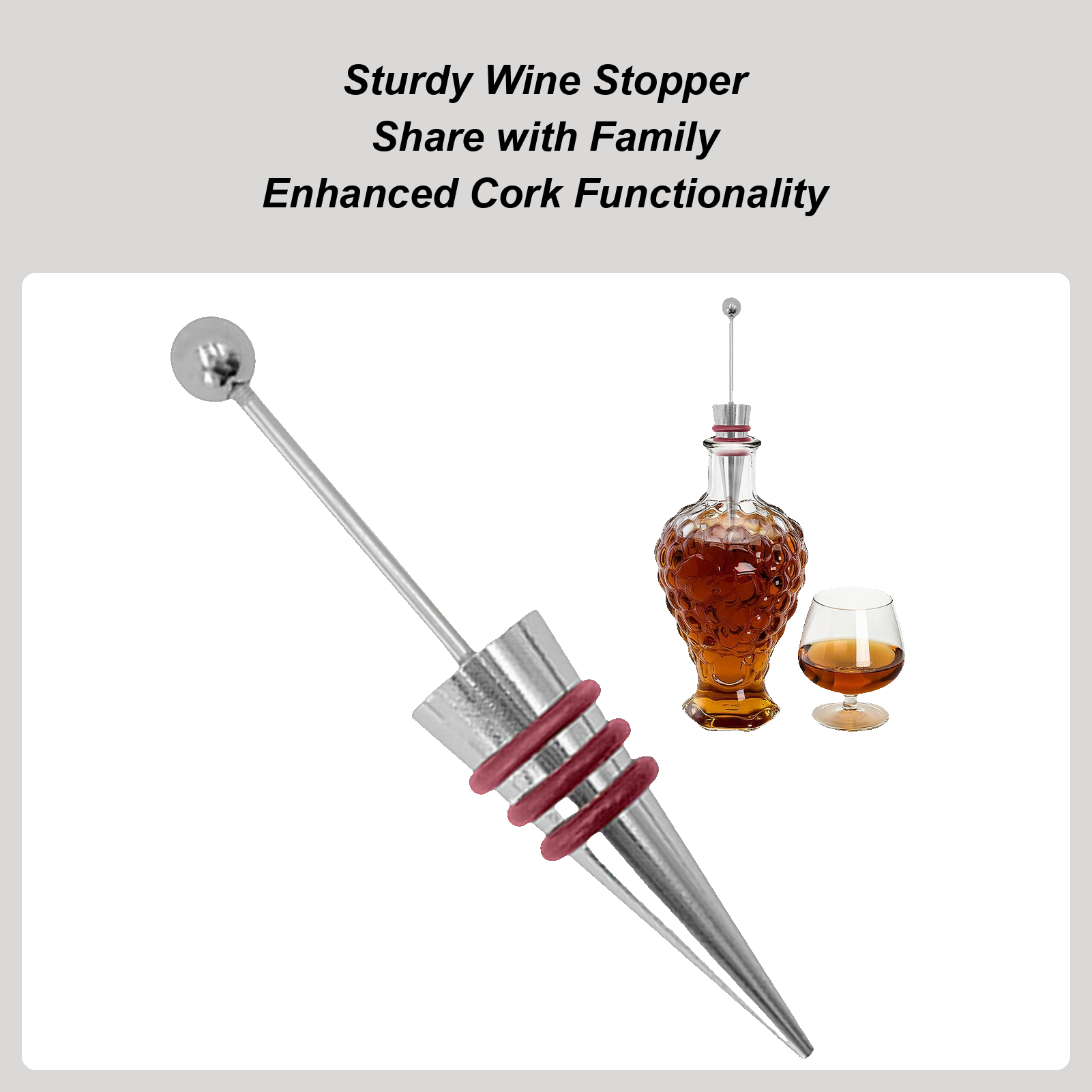 Rolha de vinho de liga de sili - Wine Stopper Vacuum avaliação e preço