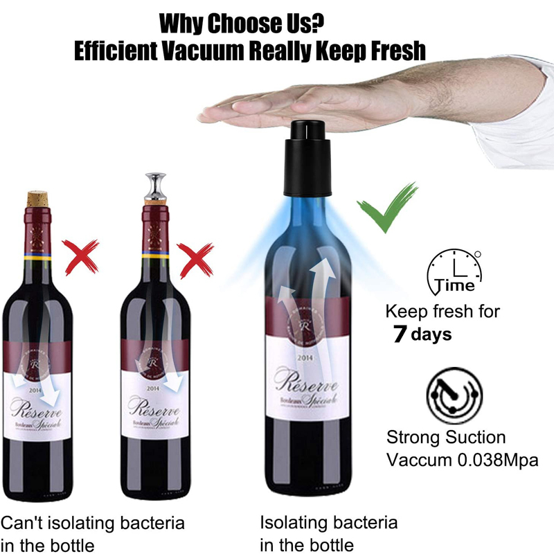 LMETJMA Rolhas de garrafa de v - Wine Stopper Vacuum avaliação e preço